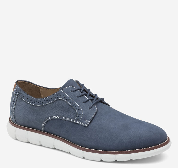 Johnston & Murphy Holden Plain Toe Oxfordskor Herr - Marinblå Finskor [CE5293084]